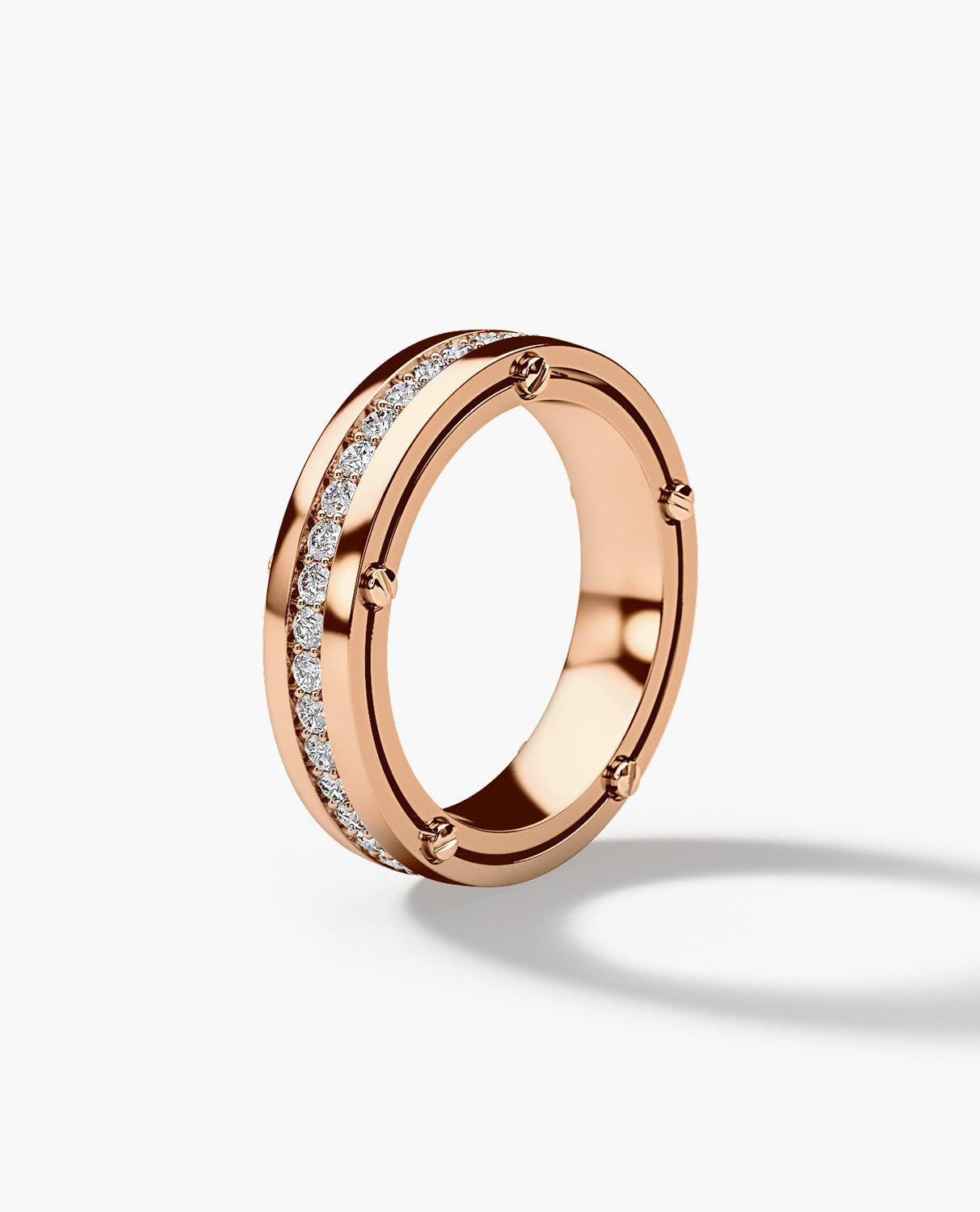 FRANKLIN Comfort Fit Gold Ring with 1.00ct Diamonds - 5mm