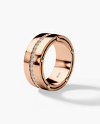 FRANKLIN Comfort Fit Gold Ring with 1.00ct Diamonds - 10mm
