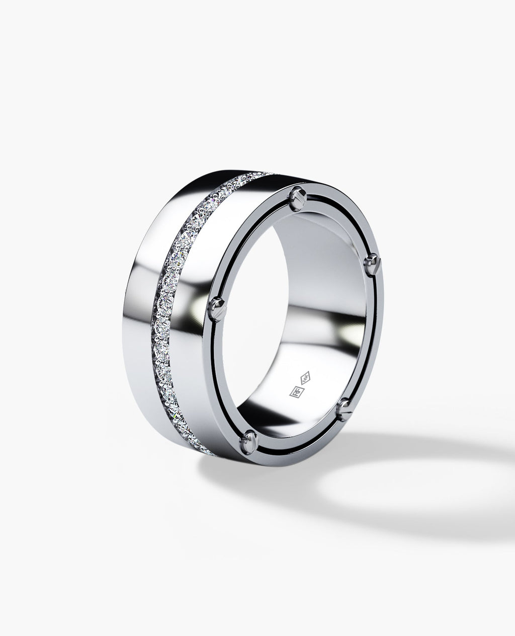 FRANKLIN Comfort Fit Gold Ring with 1.00ct Diamonds - 10mm