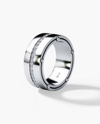 FRANKLIN Comfort Fit Gold Ring with 1.00ct Diamonds - 10mm