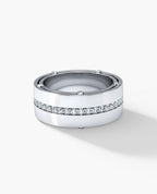 FRANKLIN Comfort Fit Gold Ring with 1.00ct Diamonds - 10mm