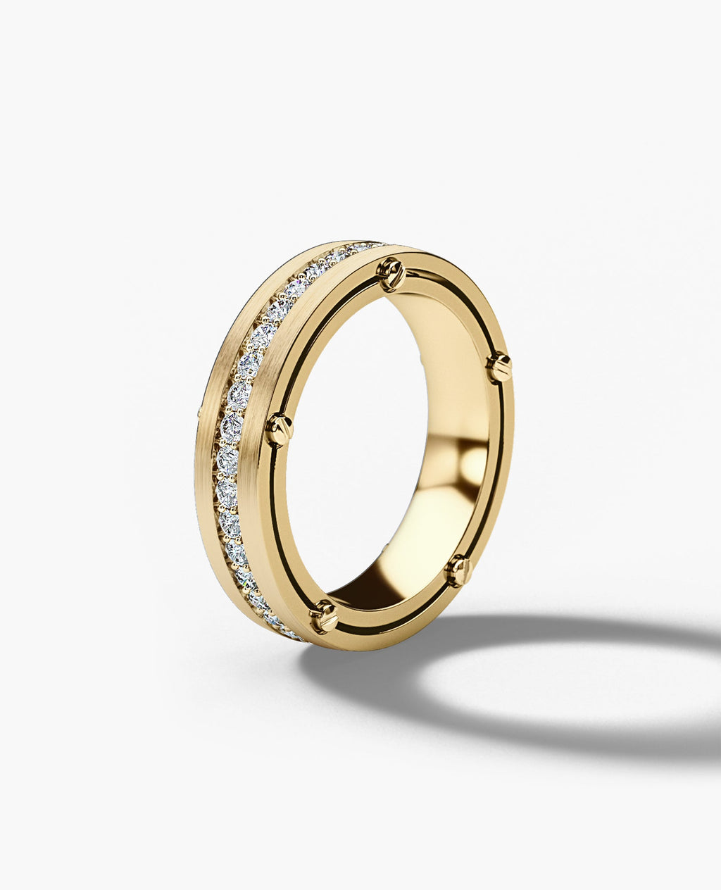 FRANKLIN Comfort Fit Gold Ring with 1.00ct Diamonds - 5mm
