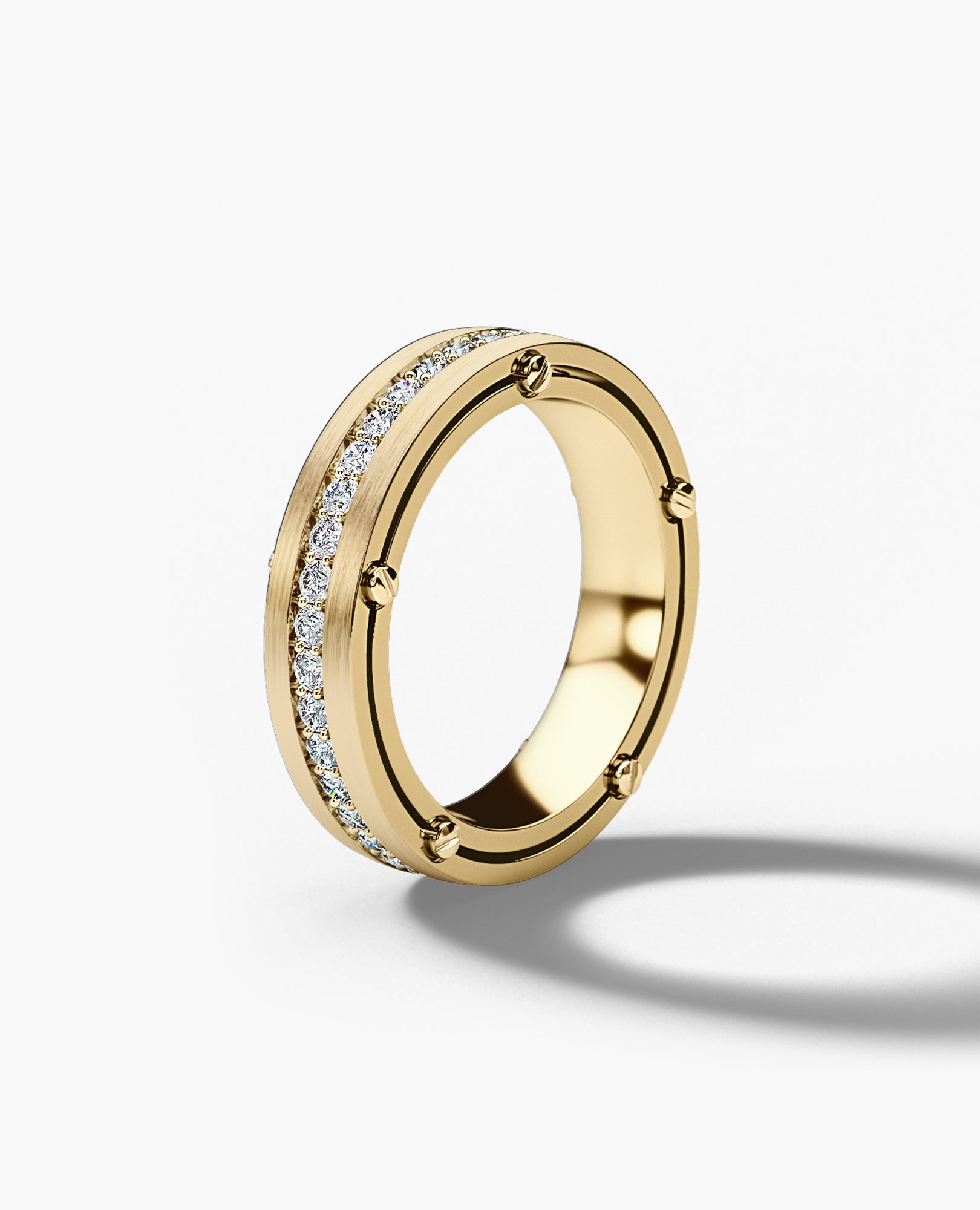 FRANKLIN Comfort Fit Gold Ring with 1.00ct Diamonds - 5mm