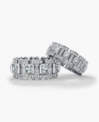 LA PAZ Gold Matching Wedding Band Set with 4.70ct & 1.30ct Diamonds