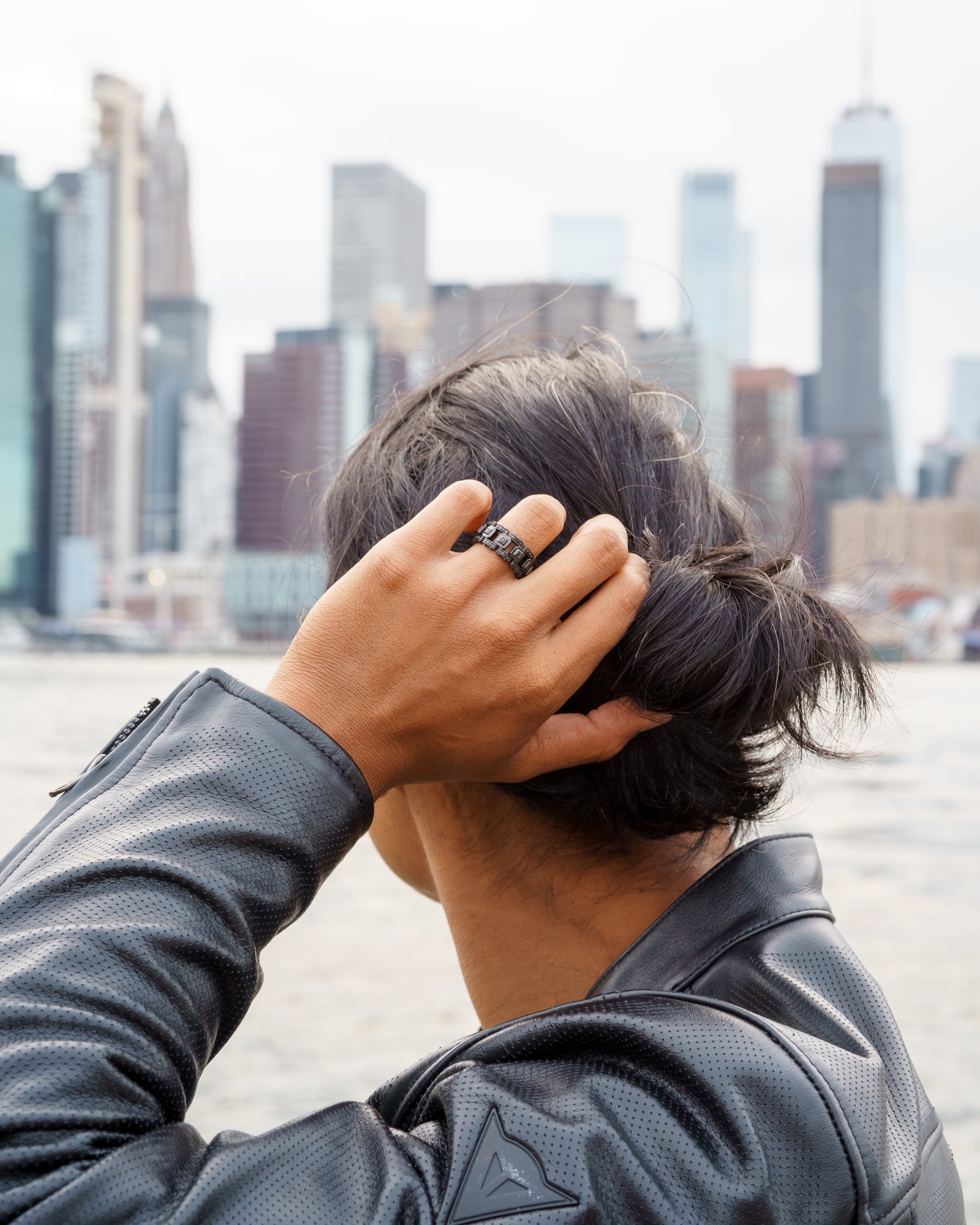 LA PAZ EverBlak Black Gold Ring with 1.20ct Black Diamonds