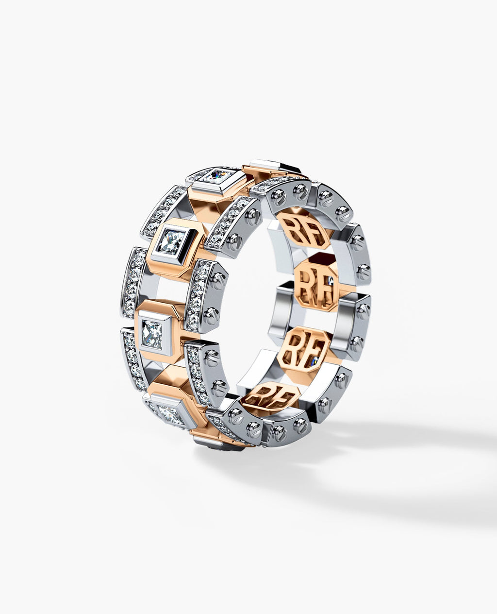 LA PAZ Two-Tone Gold Ring with 1.80ct Diamonds