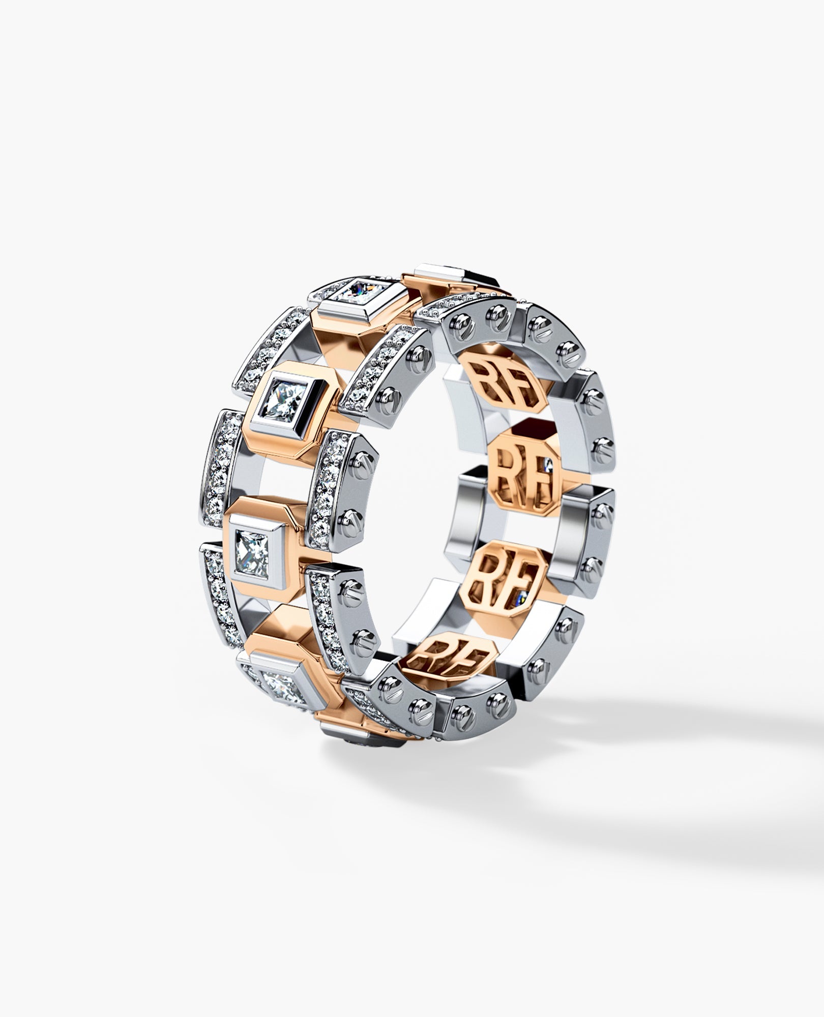 LA PAZ Two-Tone Gold Ring with 1.80ct Diamonds