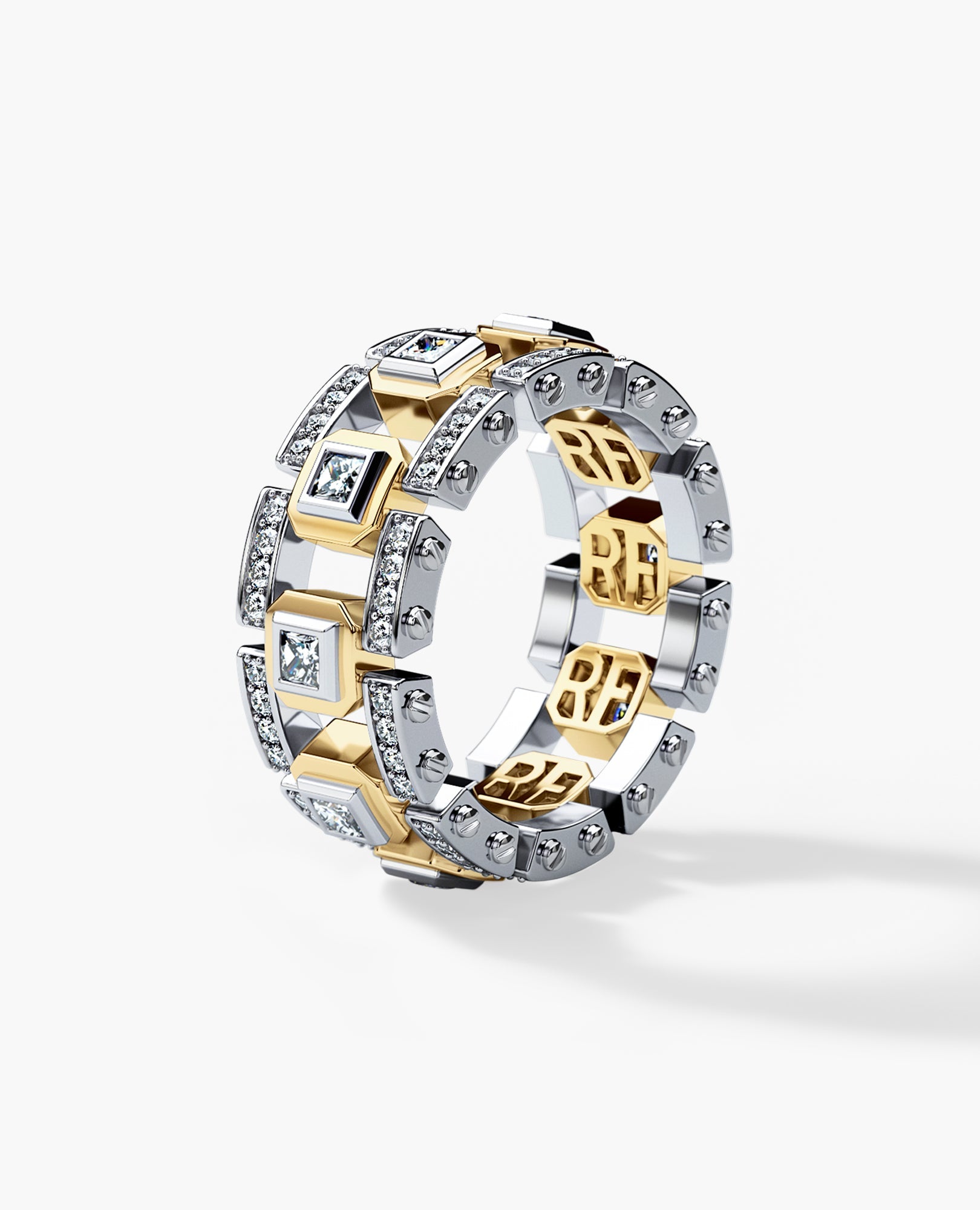 LA PAZ Two-Tone Gold Ring with 1.80ct Diamonds