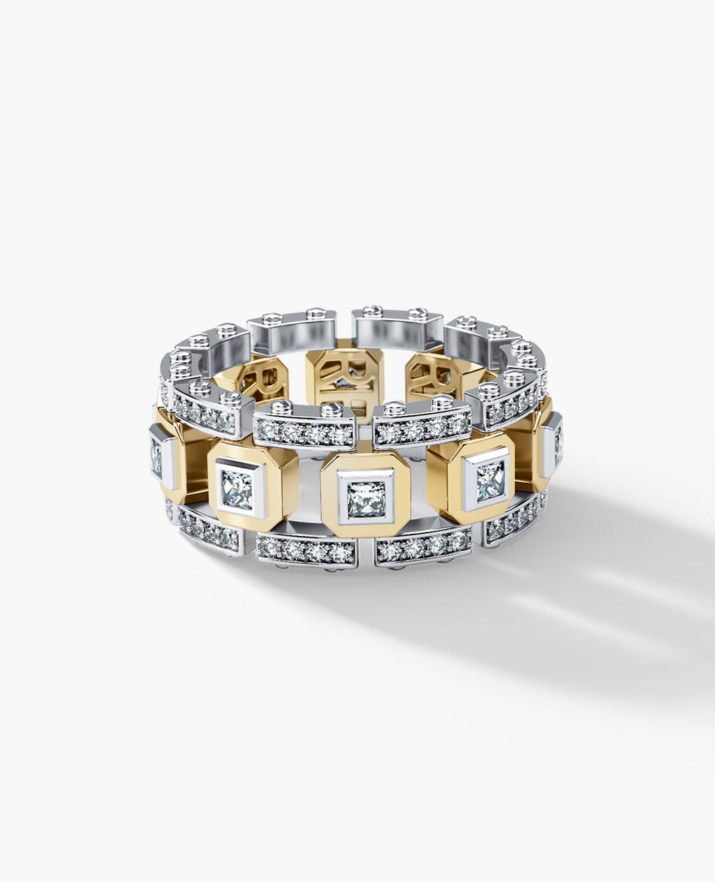 LA PAZ Two-Tone Gold Ring with 1.80ct Diamonds