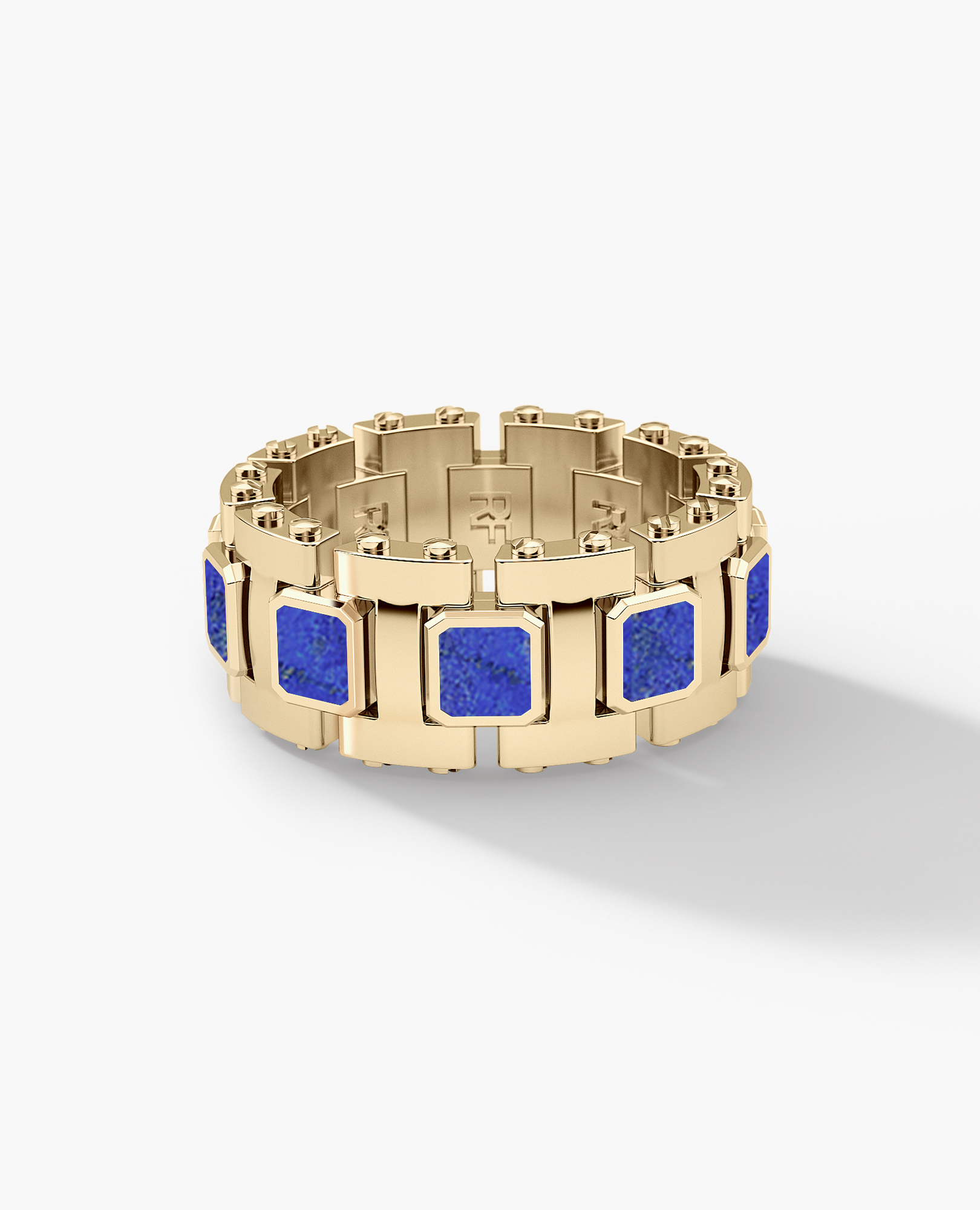 LA PAZ Gold Ring with Lapis