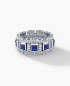 LA PAZ Gold Ring with 4.70ct Sapphires and Diamonds