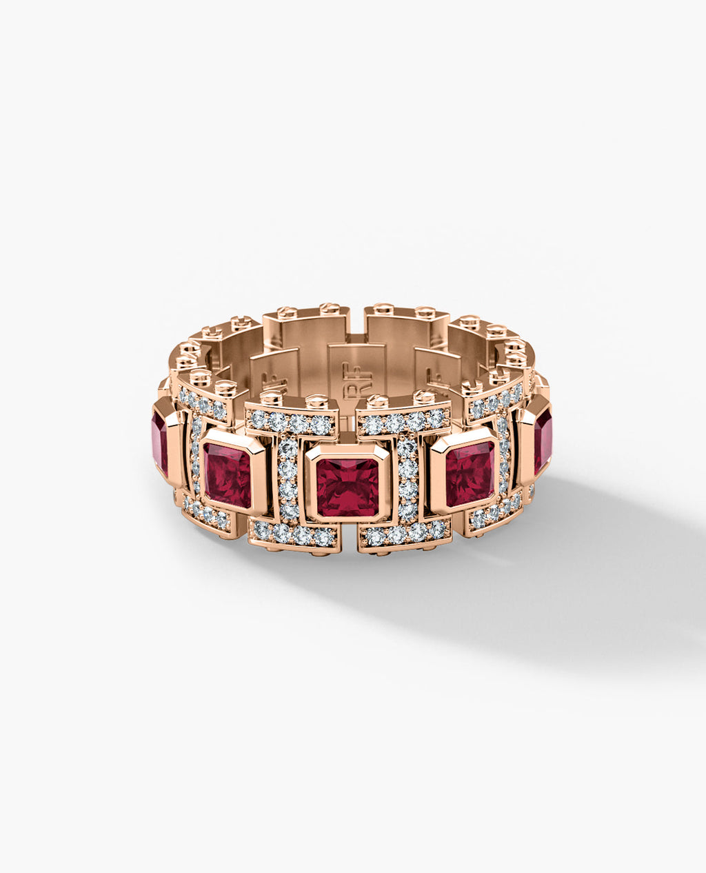 LA PAZ Gold Ring with 4.70ct Rubies and Diamonds