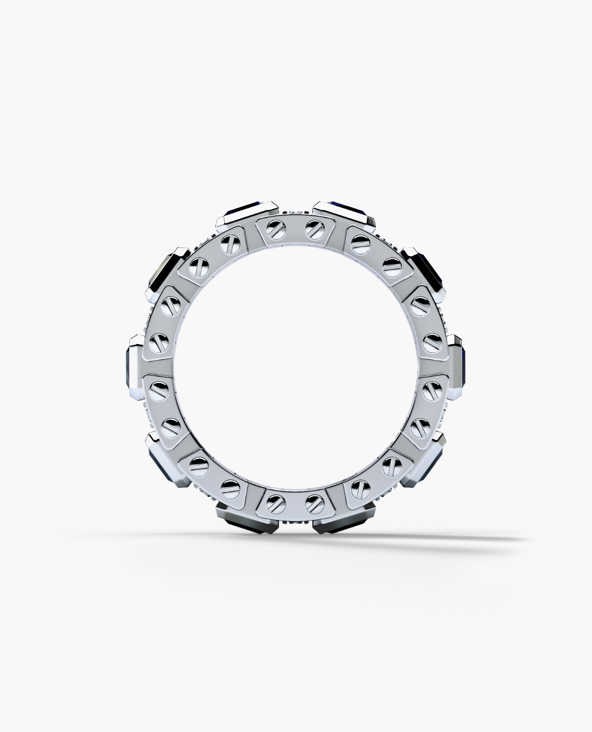 LA PAZ Gold Ring with 4.70ct Sapphires and Diamonds