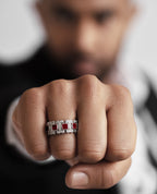 LA PAZ Gold Ring with 4.70ct Rubies and Diamonds
