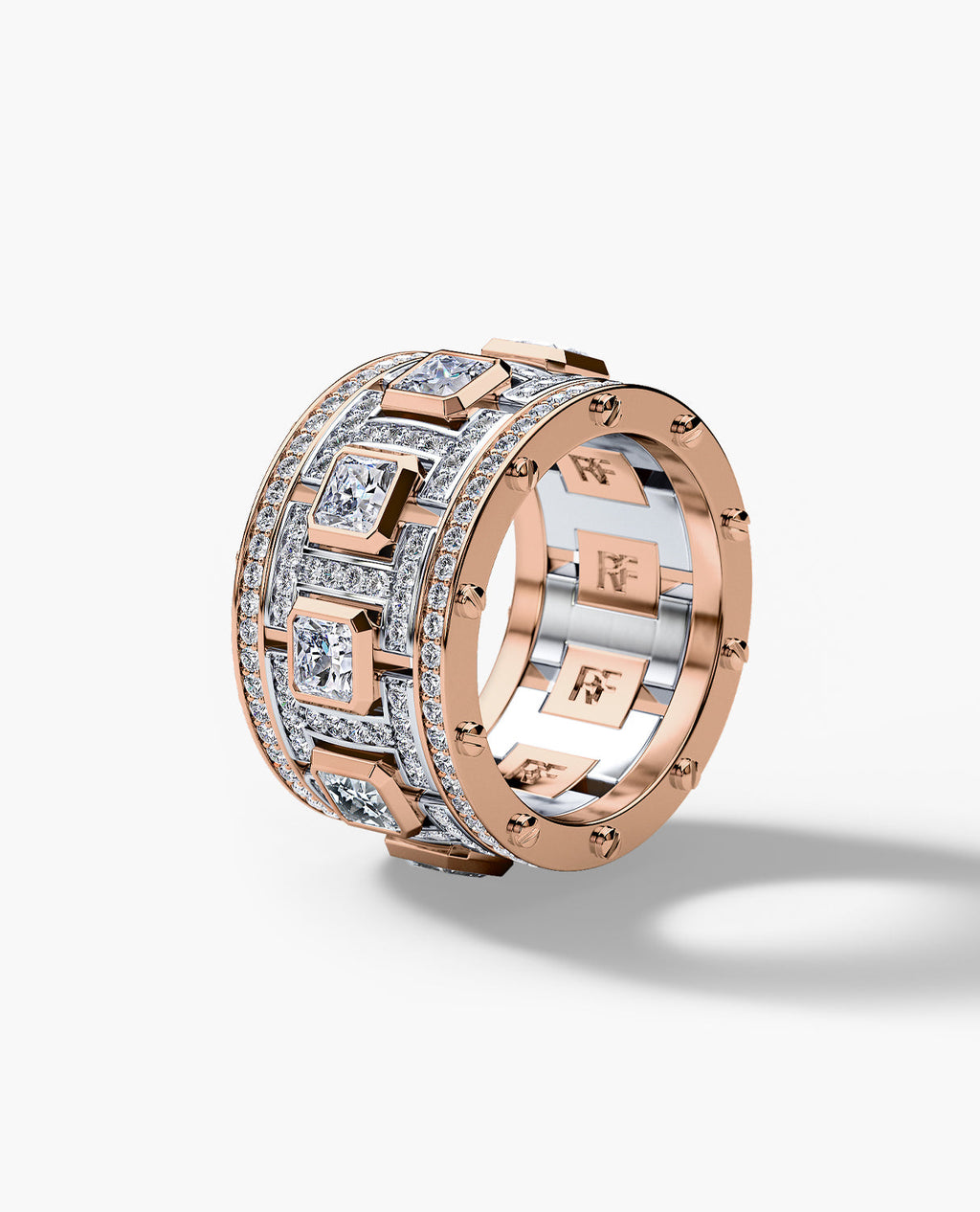 LA PAZ Two-Tone Gold Ring with 5.75ct Diamonds