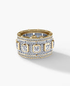 LA PAZ Two-Tone Gold Ring with 5.75ct Diamonds