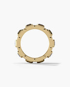 LA PAZ Two-Tone Gold Ring with 5.75ct Sapphires and Diamonds
