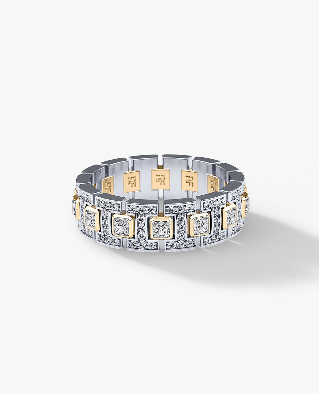 LA PAZ Two-Tone Gold Ring with 1.30ct Diamonds