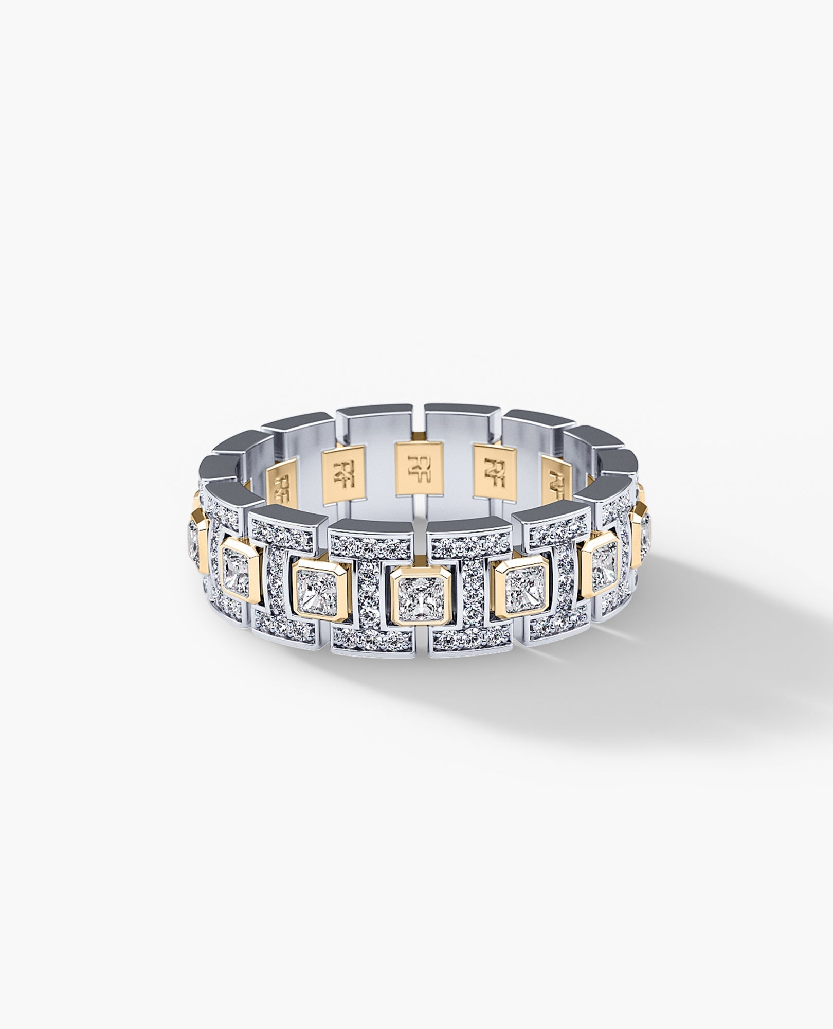 LA PAZ Two-Tone Gold Ring with 1.30ct Diamonds