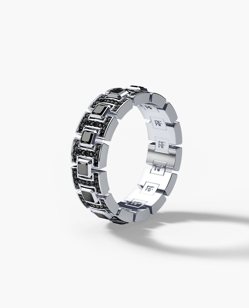 LA PAZ Gold Ring with 1.30ct Black Diamonds