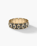 LA PAZ Gold Ring with 1.30ct Black Diamonds