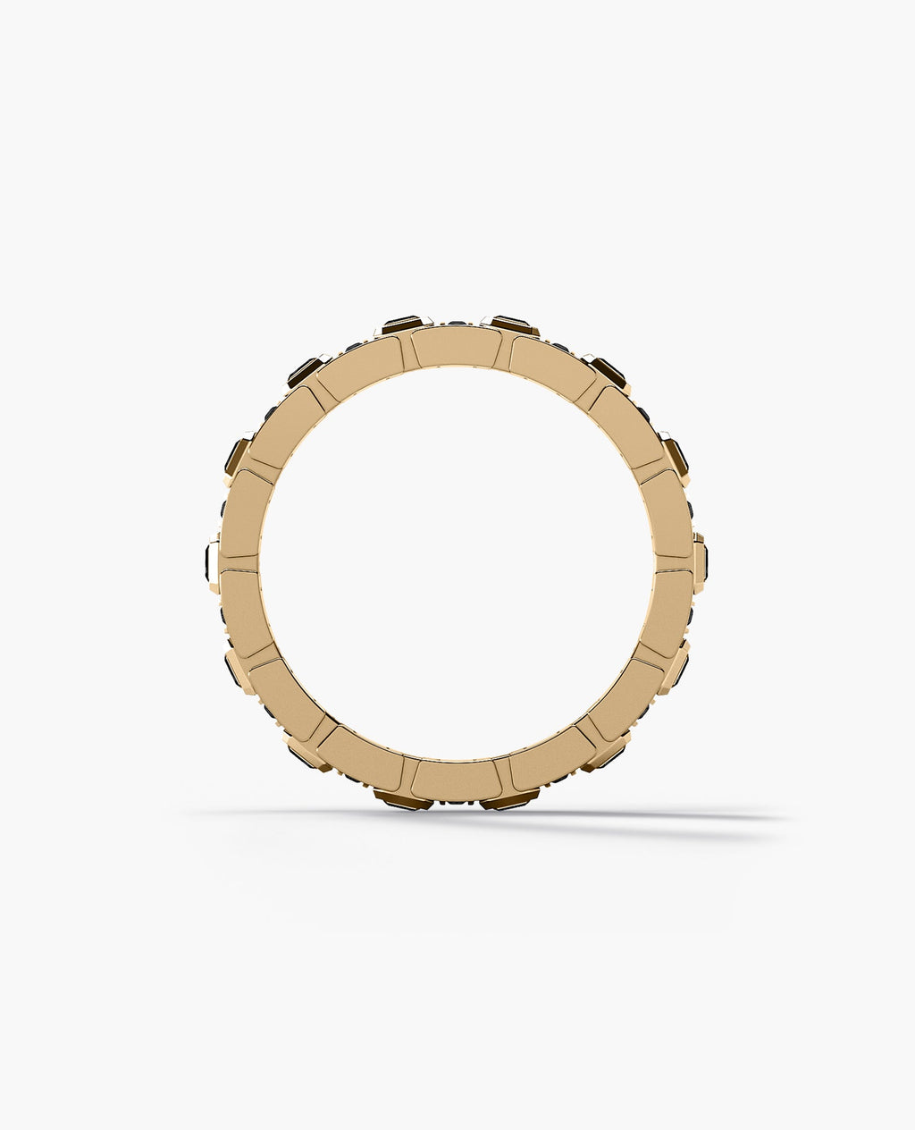 LA PAZ Gold Ring with 1.30ct Black Diamonds