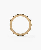 LA PAZ Gold Ring with 1.30ct Black Diamonds