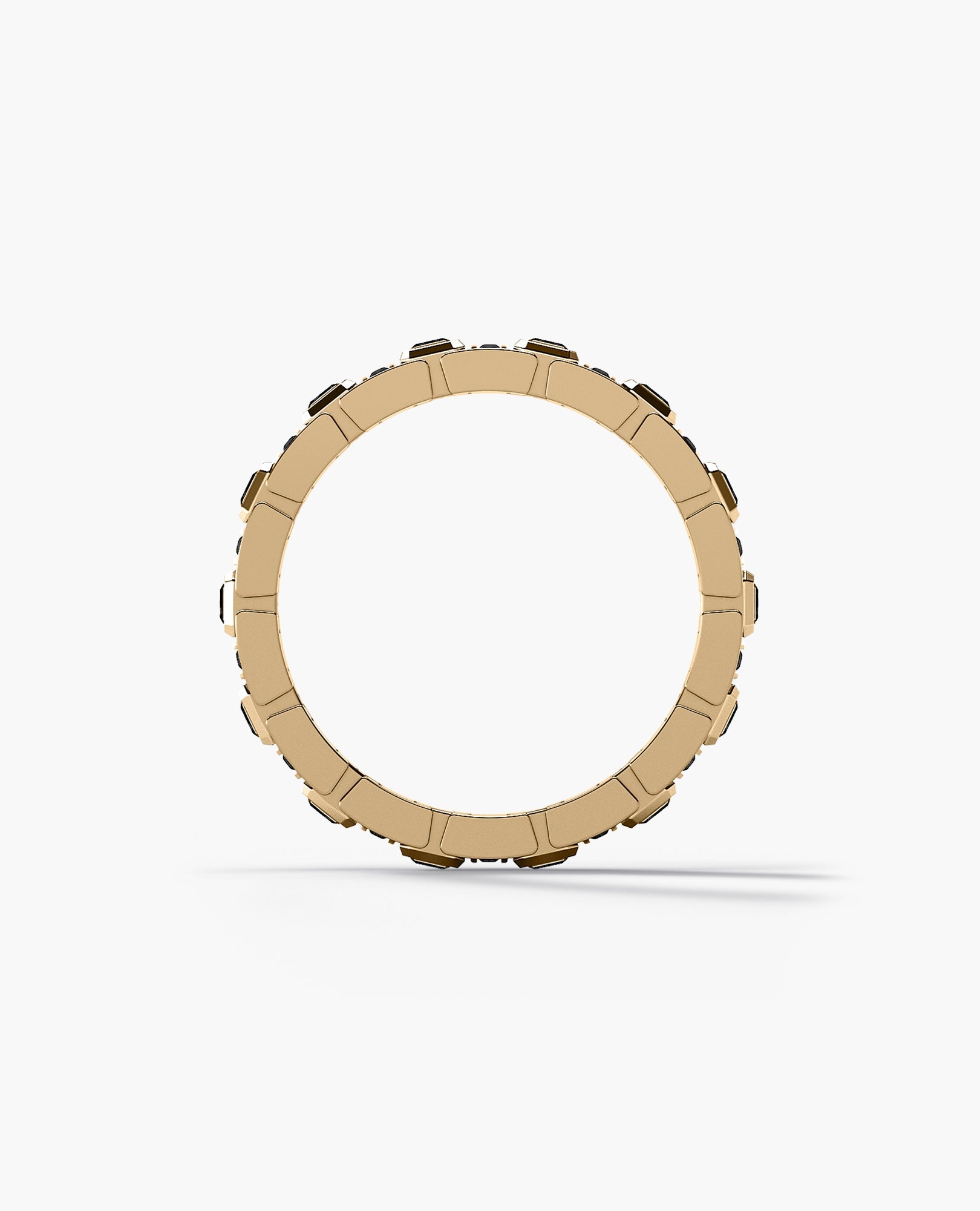 LA PAZ Gold Ring with 1.30ct Black Diamonds