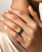 BRIGGS EverBlak Black Gold Ring with 1.00ct Black Diamonds