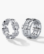 BRIGGS Diamond Matching Wedding Band Set in Gold and Platinum