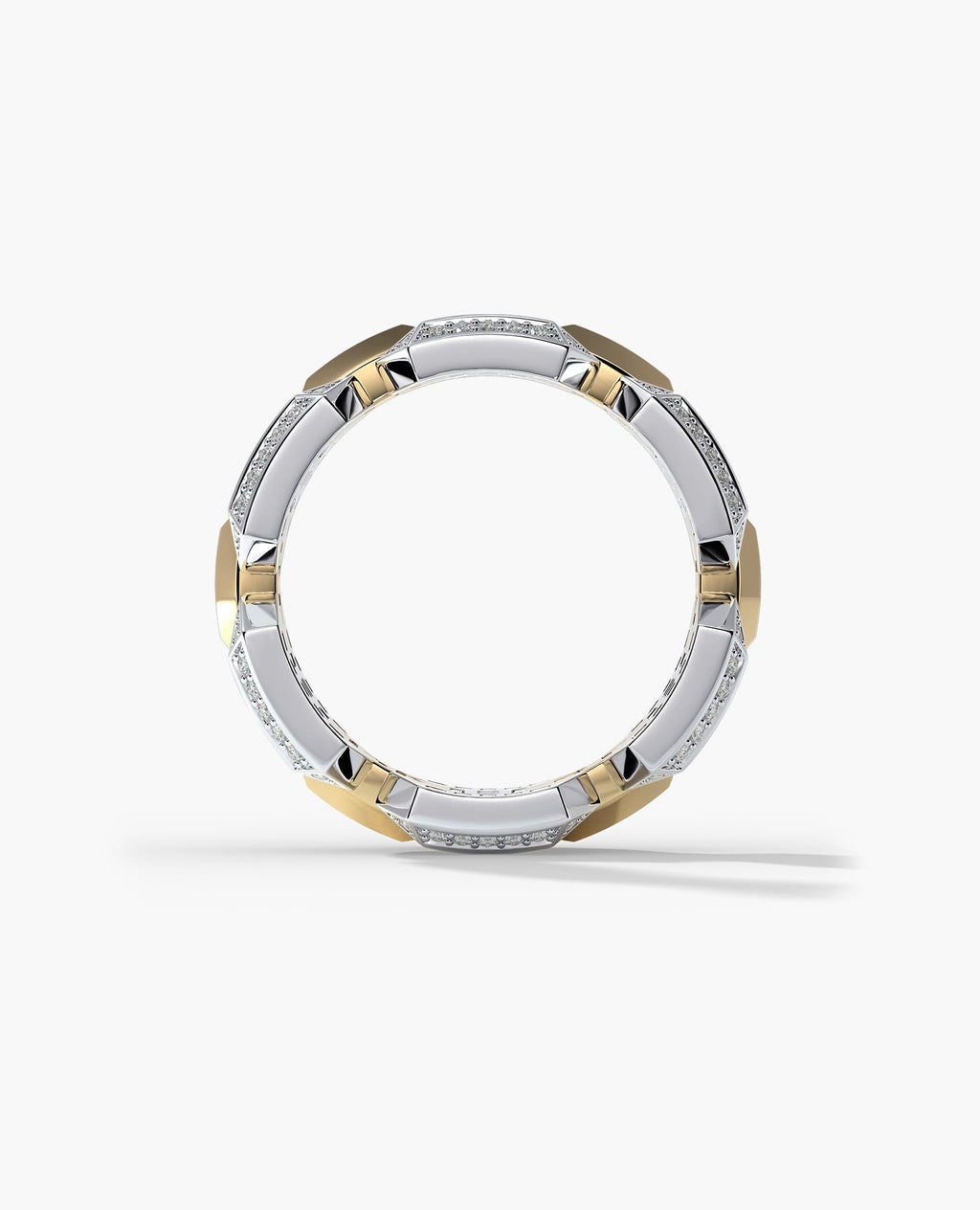 BRIGGS EDGE Two-Tone Gold Ring with 0.75ct Diamonds