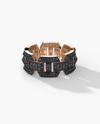 BRIGGS EDGE Gold Ring with 1.30ct Black Diamonds