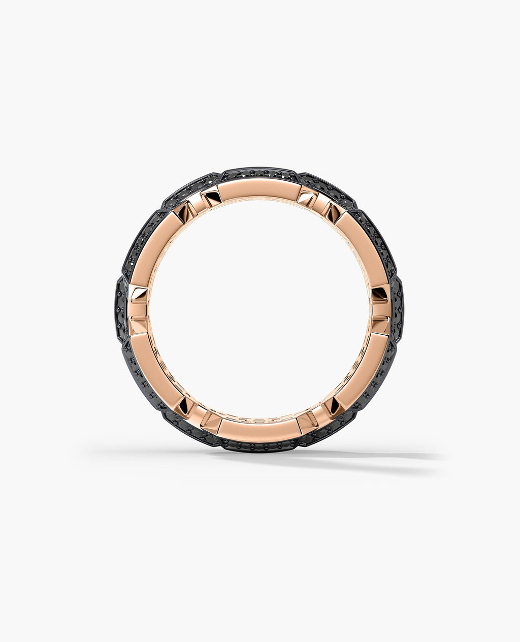 BRIGGS EDGE Gold Ring with 1.30ct Black Diamonds