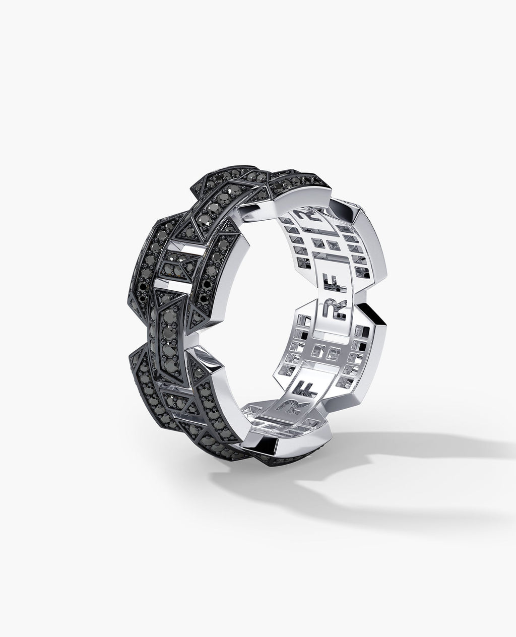 BRIGGS EDGE Gold Ring with 1.30ct Black Diamonds