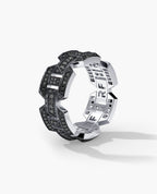 BRIGGS EDGE Gold Ring with 1.30ct Black Diamonds