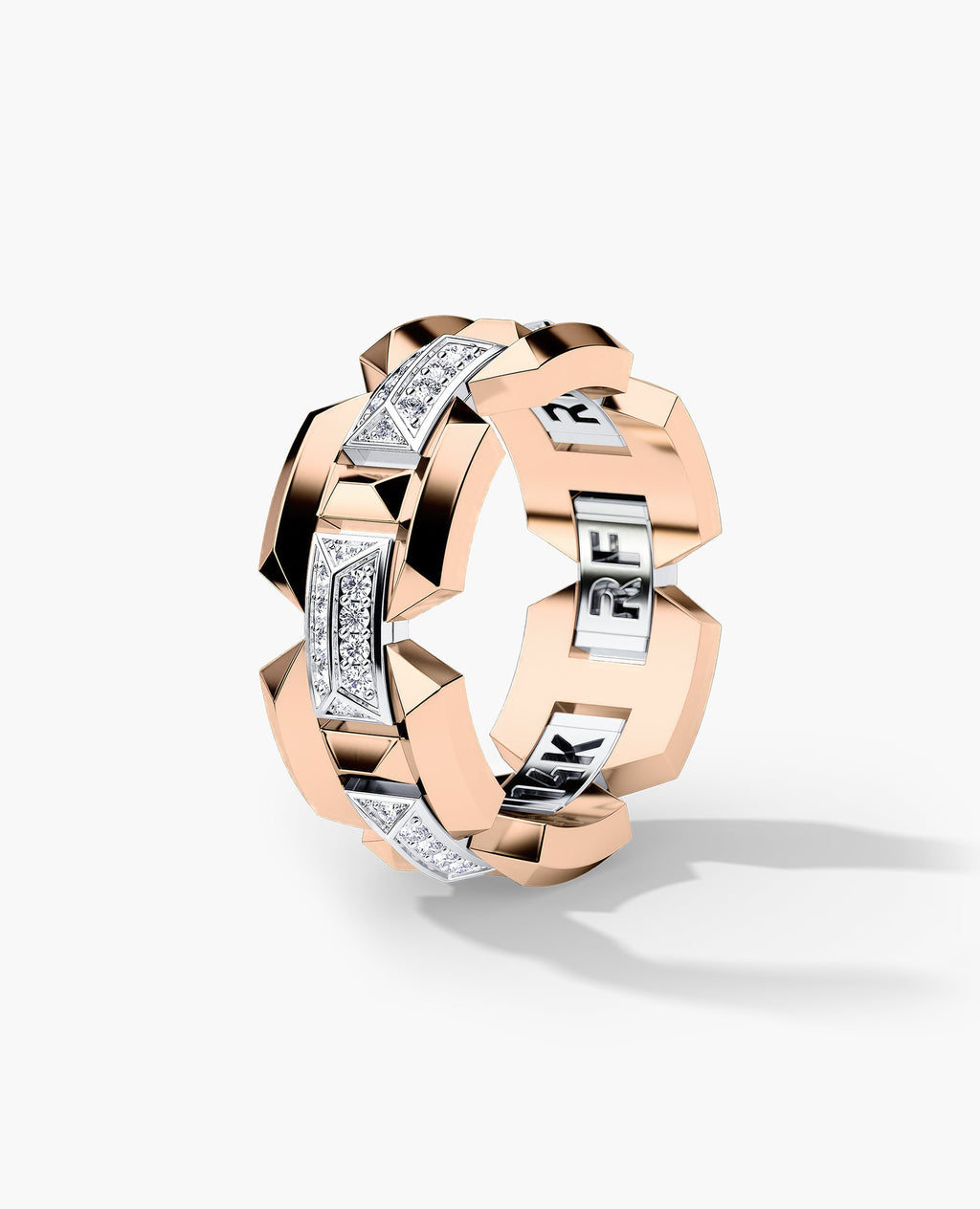 BRIGGS EDGE Two-Tone Gold Ring with 0.50ct Diamonds