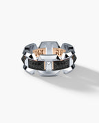 BRIGGS EDGE Two-Tone Gold Ring with 0.50ct Black Diamonds