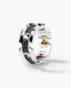 BRIGGS EDGE Two-Tone Gold Ring with 0.50ct Black Diamonds
