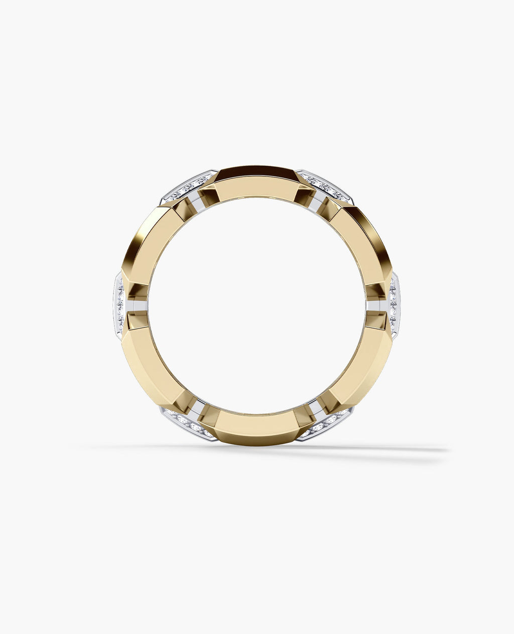BRIGGS EDGE Two-Tone Gold Ring with 0.50ct Diamonds