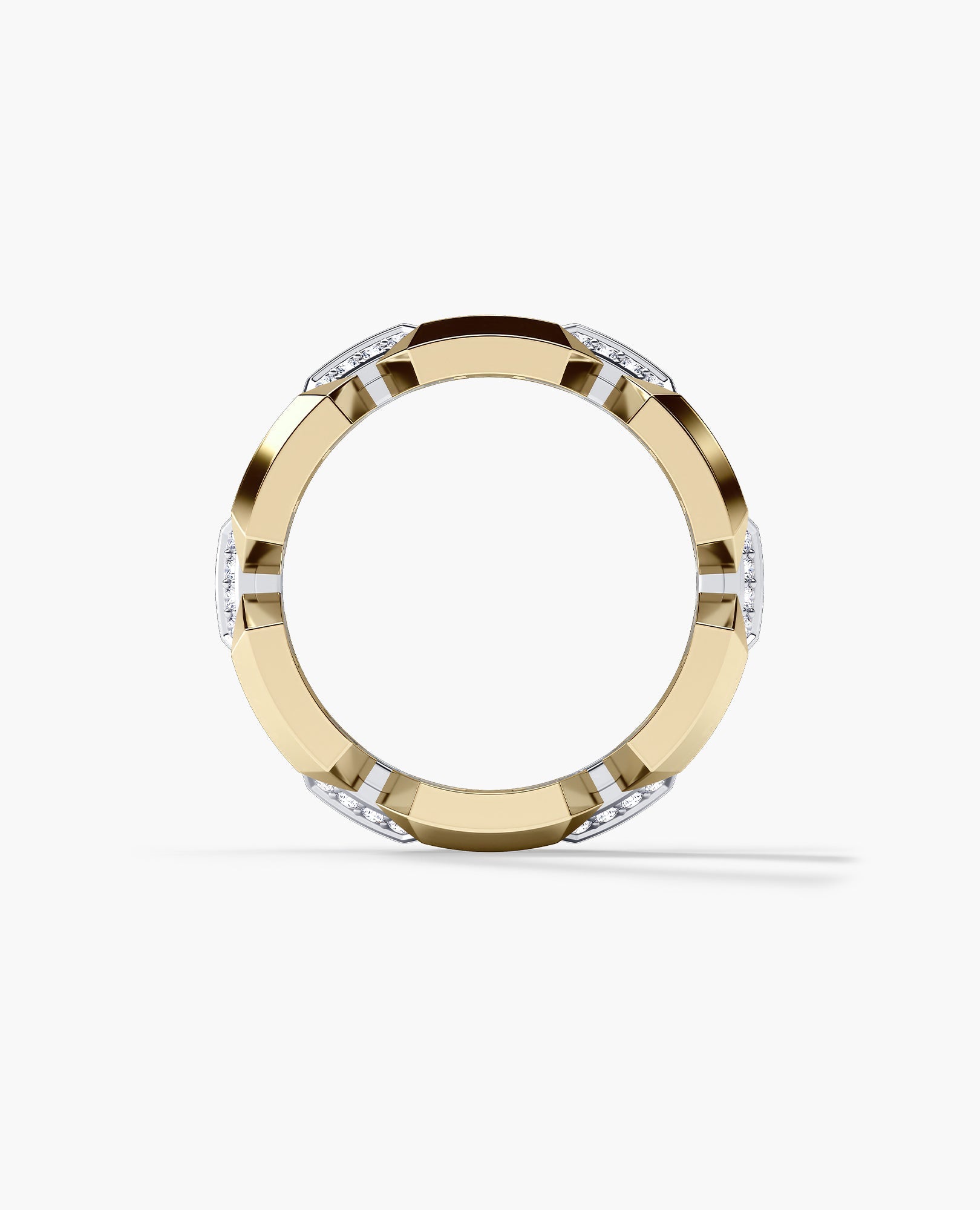 BRIGGS EDGE Two-Tone Gold Ring with 0.50ct Diamonds