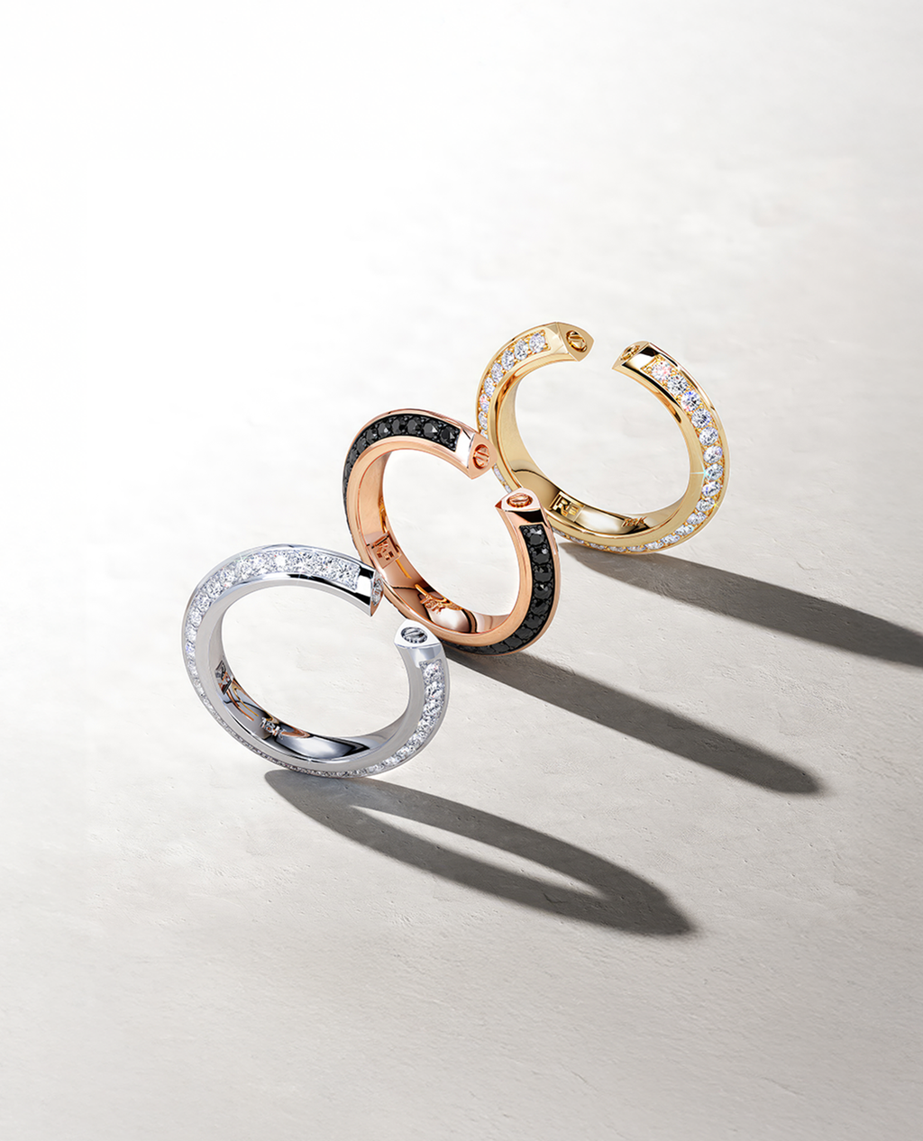BASIN Gold Ring with 1.85ct Diamonds