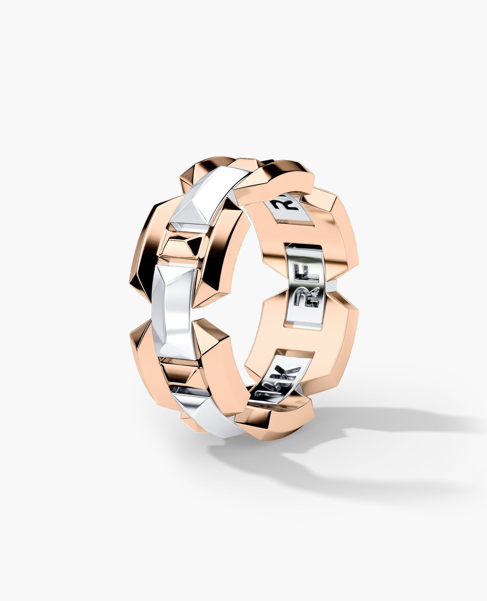 BRIGGS EDGE Two-Tone Gold Ring