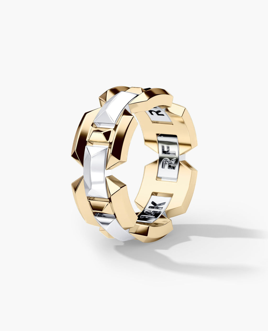 BRIGGS EDGE Two-Tone Gold Ring