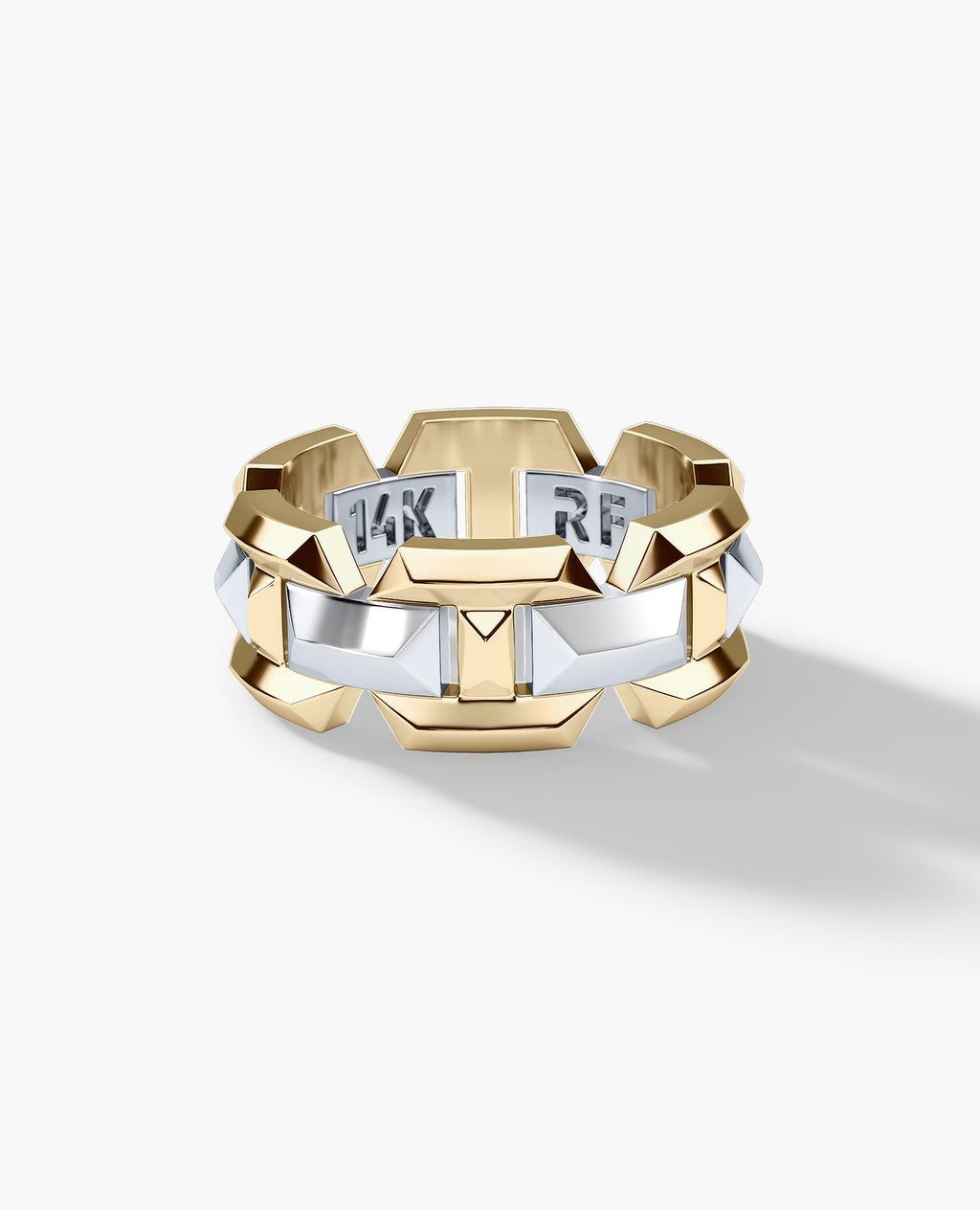 BRIGGS EDGE Two-Tone Gold Ring