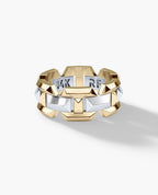 BRIGGS EDGE Two-Tone Gold Ring