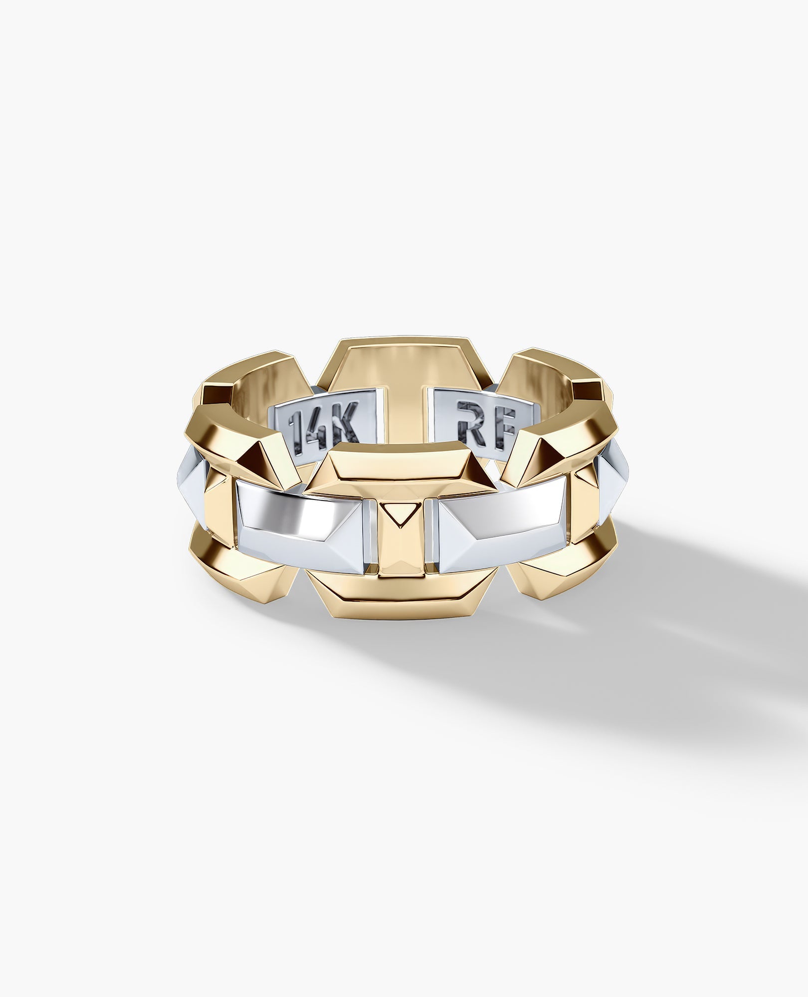 BRIGGS EDGE Two-Tone Gold Ring
