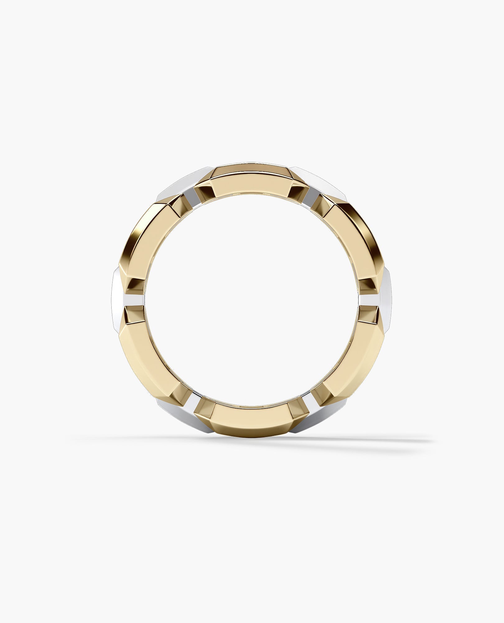 BRIGGS EDGE Two-Tone Gold Ring
