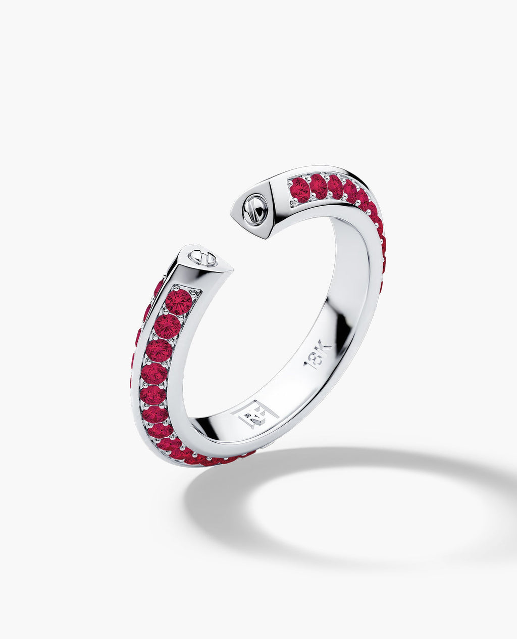 BASIN Gold Ring with 1.85ct Rubies