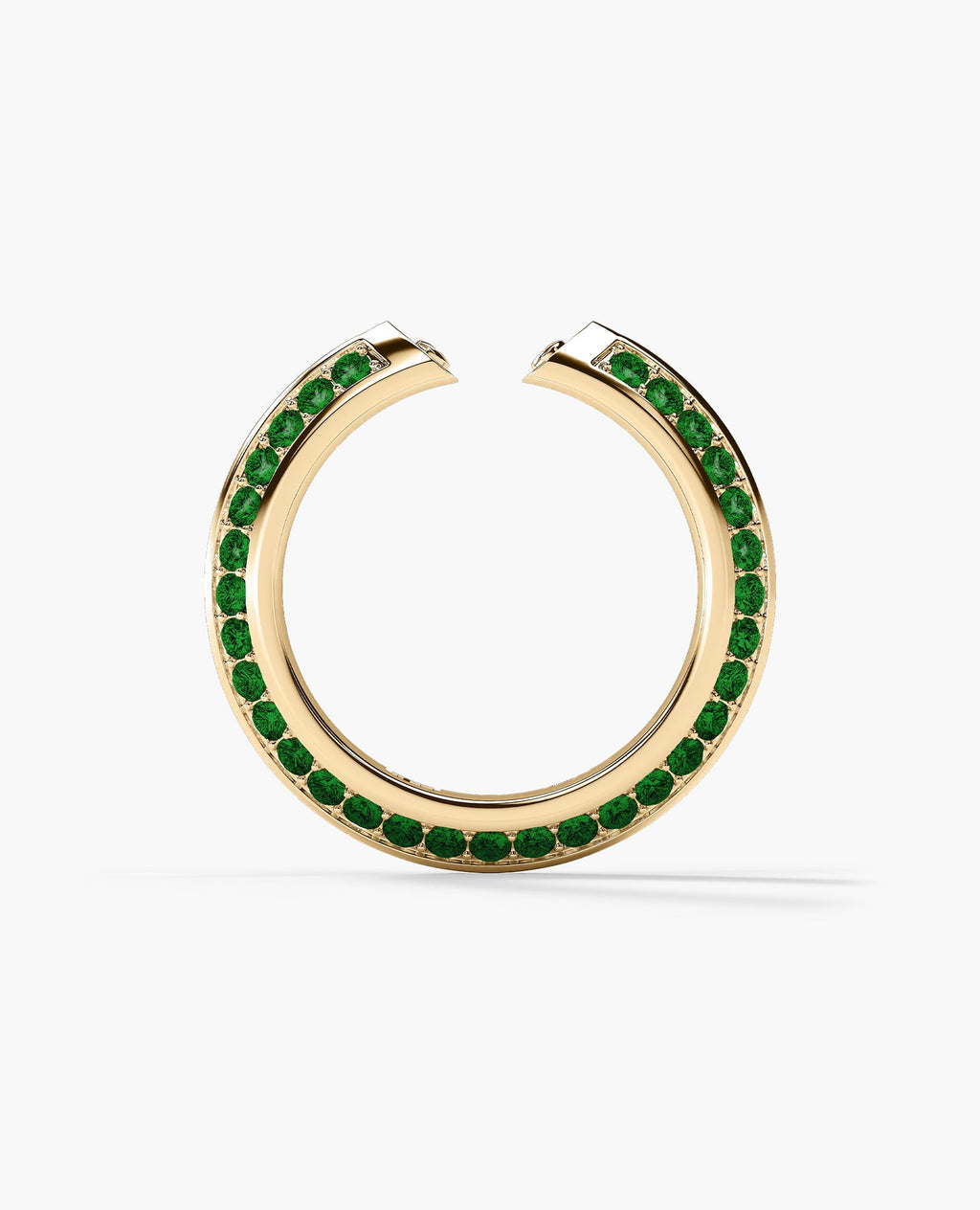 BASIN Gold Ring with 1.85ct Emeralds
