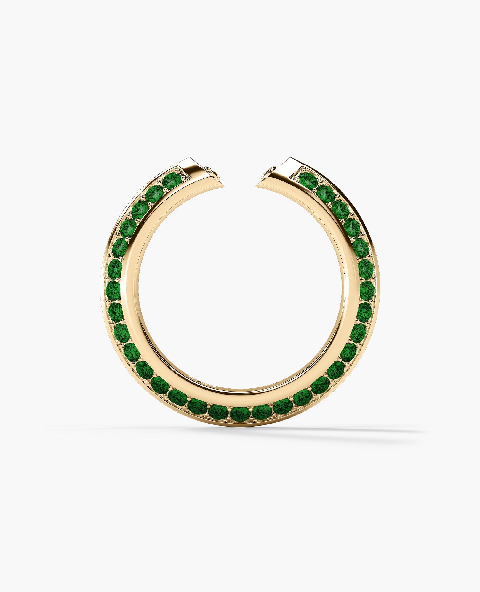 BASIN Gold Ring with 1.85ct Emeralds